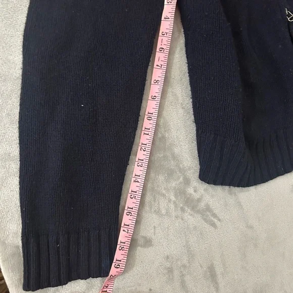 Vintage polo Ralph Lauren double zipper elbow patch cable knit  sweater - Picture 11 of 15